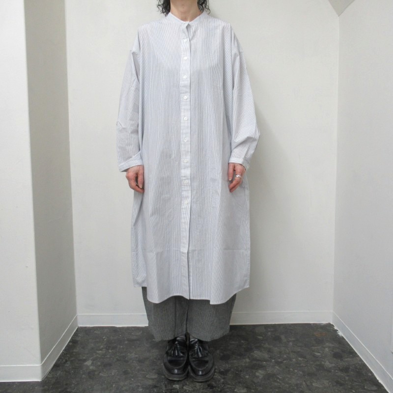 DAYS-sohi-  シャツワンピース 56847 /ピンストライプ74 【日本製】